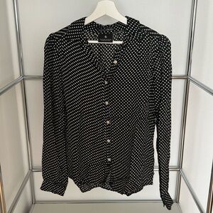 Scotch and Soda polka dot blouse in petite